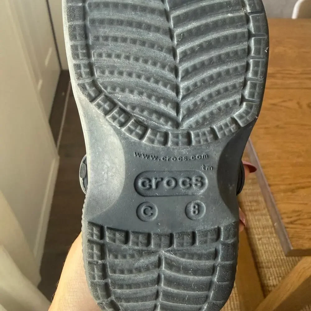 Crocs Black Shoes, Size C8